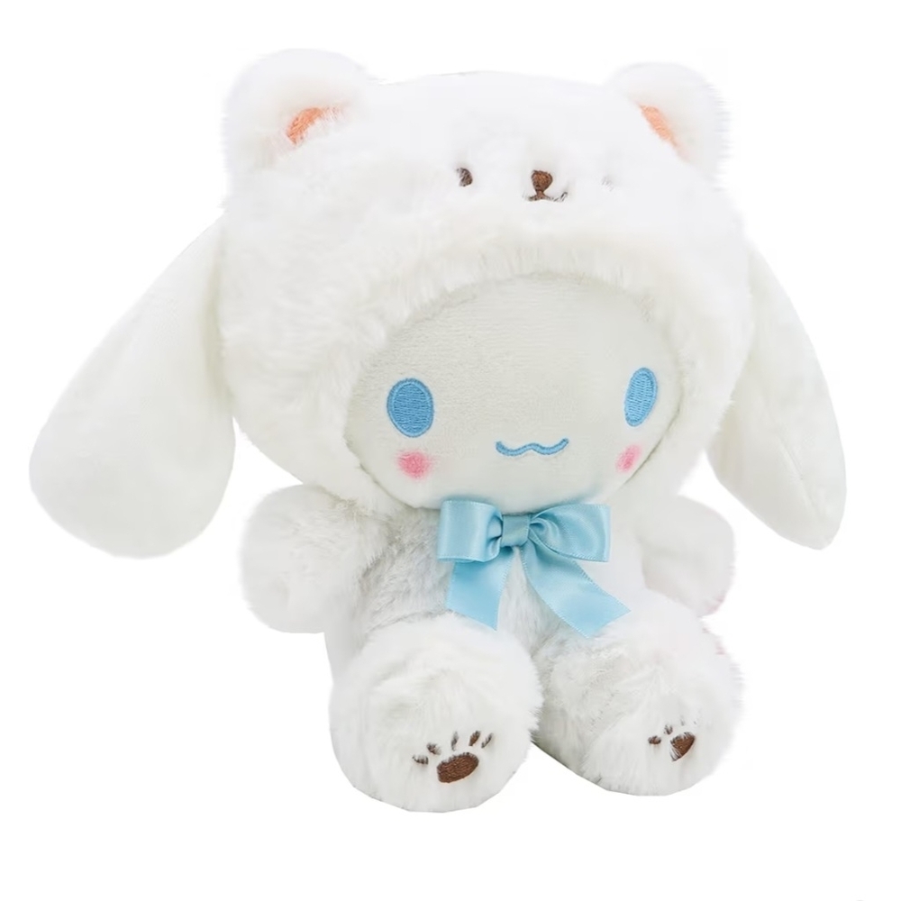 Kawaii Cartoon White Bear Plush Toy